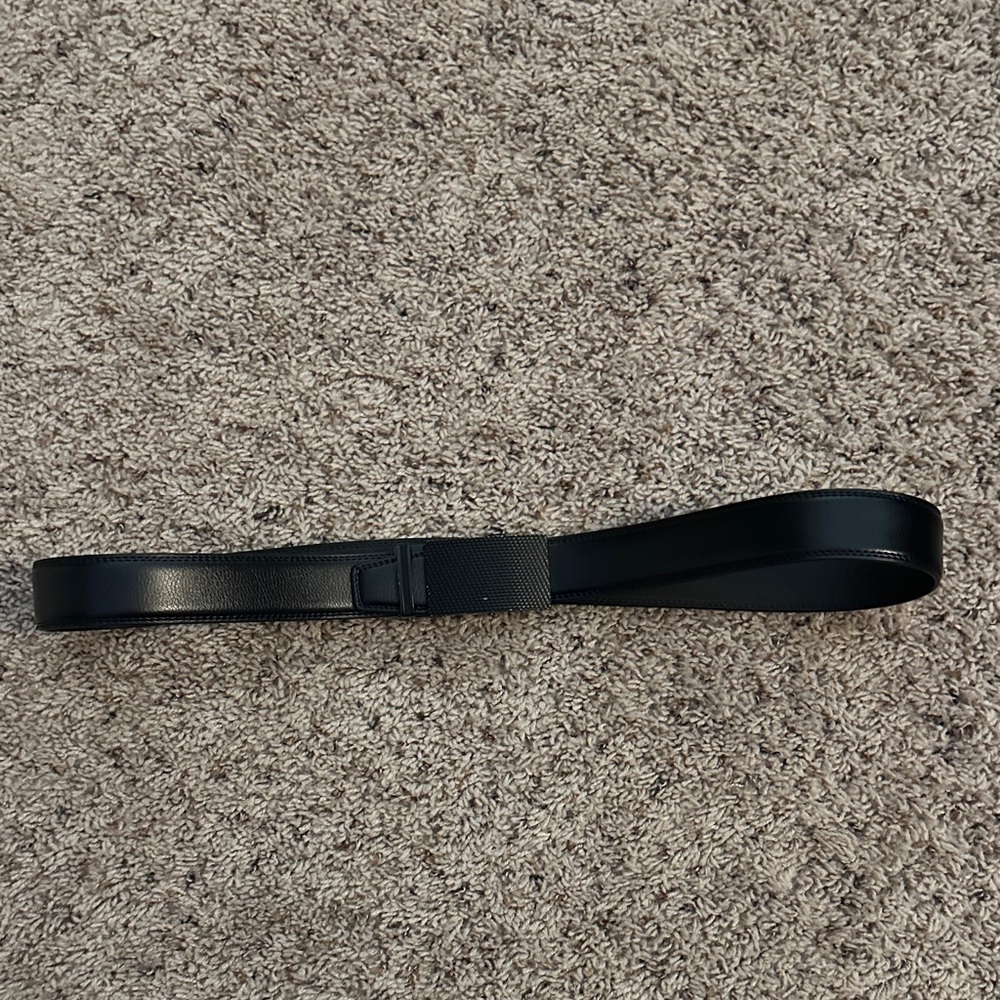 Men's Black Leather Belt